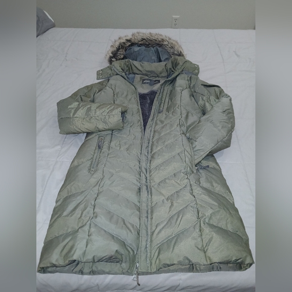 Ladies Eddie Bauer Down Sun Valley Parka jacket coat Size Small - Picture 10 of 10